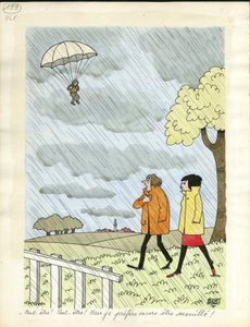 Dias de França, satírico a cores de Jacques Faizant