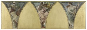 Esboço para a Câmara Municipal de Paris: Argélia. Guiana. Provença, cerca de 1888 (óleo sobre tela) de Jacques Fernand Humbert
