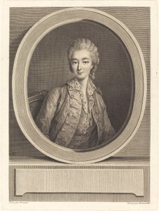 Madame du Barry de Jacques Firmin Beauvarlet after François Hubert Drouais