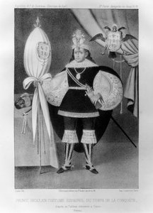 Príncipe Inca, em traje espanhol durante a época da conquista, século XVI em 1852