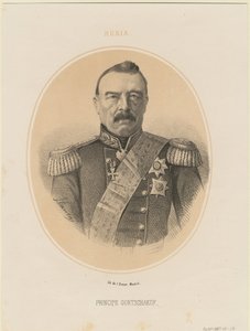 Retrato do príncipe Mikhail Dmitrievich Gorchakov 1795-1861, 1865