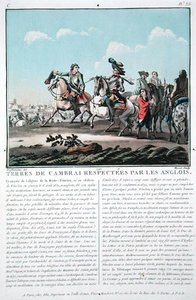Os territórios de Cambrai são respeitados pelos ingleses, gravados por Jean Baptiste Morret (fl.1790-1820)