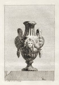 Conjunto de Vasos: Placa 8, 1746. de Jacques Francois Joseph Saly
