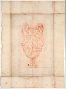 Projeto do vaso para o conjunto de vasos: ilustração 27, 1746. de Jacques Francois Joseph Saly