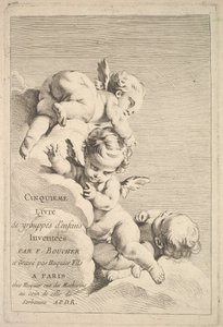 Frontispício, meados do século XVIII. de Jacques Gabriel Huquier