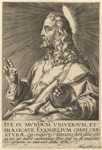 Cristo, de Cristo e os Doze Apóstolos, antes de 1609. de Jacques Granthomme
