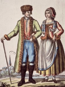 Casal de Praga, gravura de Jacques Grasset de Saint - Sauveur (1757 - 1810) de Jacques Grasset de Saint Sauveur