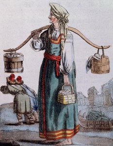 Vendedor de ovos em São Petersburgo de Jacques Grasset de Saint-Sauveur