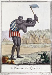 Femme of Gorèe (Senegal) - in "Encyclopedia of Travels" de Grasset St Sauveur, ed. 1796