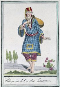 Happy Arabian Village - in "Encyclopedia of Travels" de Grasset St Sauveur, ed. 1796 de Jacques Grasset de Saint Sauveur