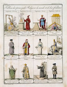 Tabela das Principais Religiões do Mundo (cor litho)