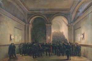 Entrada do 106º Batalhão na Câmara Municipal de Paris, 31 de outubro de 1870