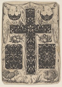 Cruz Latina com Aves e Motivos Menores, ca. 1614-19.