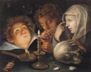 A Vanity de alegoria, um chefe é