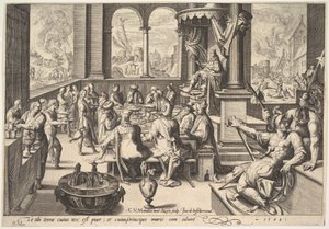 Alegoria do governo de um rei infantil, 1588. de Jacques II de Gheyn