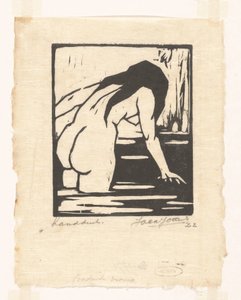 Mulher que toma banho (título original sobre o objecto) de Jacques Jeichienus Ottens (signed by artist)
