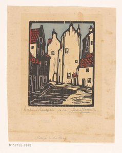 Casas em Haia (título original sobre o objecto) de Jacques Jeichienus Ottens (signed by artist)