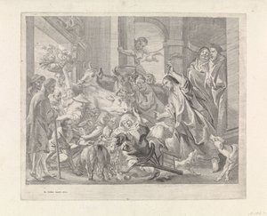 Cristo expulsa os mercadores do templo de Jacques Jordaens