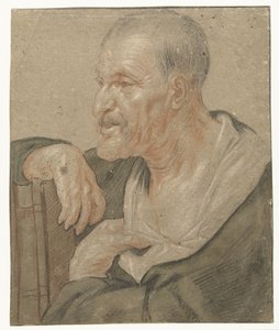 Ombro de um evangelista, à esquerda de Jacques Jordaens
