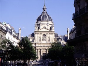 A fachada da Sorbonne de Jacques Lemercier