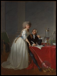 Antoine Laurent Lavoisier (1743-1794) e Marie Anne Lavoisier (Marie Anne Pierrette Paulze, 1758-1836) de Jacques Louis David
