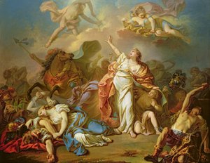 Apolo e Diana atacando os filhos de Niobe de Jacques Louis David