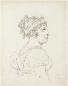 Busto de Caroline Bonaparte, Princesa Murat, Rainha de Nápoles de Jacques Louis David