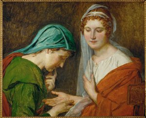 La Bonne Aventure ... (óleo sobre tela) de Jacques Louis David