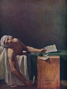 Marat assassé, A Morte de Marat, 1793, 1937.
