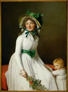 A Sra. Seriziat e o seu filho ... de Jacques Louis David