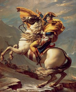 Napoleão atravessando os Alpes de Jacques Louis David