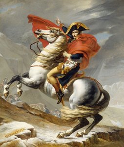 Napoleão cruzando os Alpes em 20 de maio de 1800