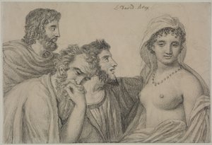 Phryné diante de seus juízes de Jacques Louis David