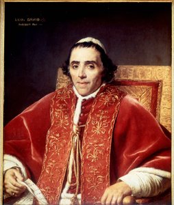 Retrato de Pio VII (1742 - 1823) de David. 1805. Museu de Versalhes de Jacques Louis David