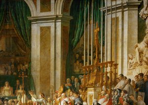 A coroação de Napoleão em Notre-Dame ... de Jacques Louis David