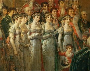 A coroação de Napoleão em Notre-Dame ... de Jacques Louis David