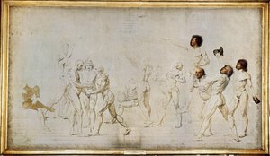 Esboço para o juramento do Jeu de Paume ... de Jacques Louis David