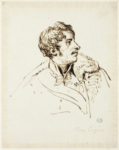 Estudo para Distribuição de Águias, Príncipe Eugênio de Beauharnais de Jacques Louis David