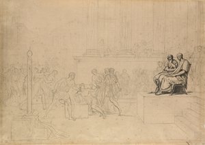 Estudo para a Execução dos Filhos de Brutus de Jacques Louis David