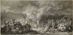 O Combate de Diomedes, 1776 de Jacques Louis David