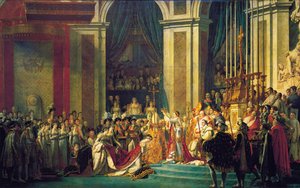 A coroação de Napoleão em Notre-Dame de Paris em 2 de dezembro de 1804