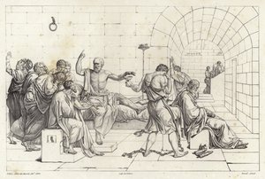 A morte de Sócrates de Jacques Louis David
