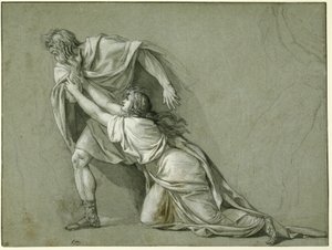 A partida de Marcus Attilius Regulus para Cartago, 1785-86 de Jacques Louis David