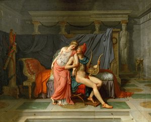 Os amores de Helen e Paris de Jacques Louis David