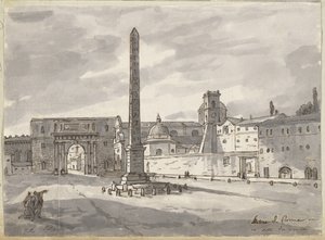A Piazza del Popolo de Jacques Louis David