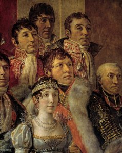 O Rito de Napoleão. Detalhe de Marie-Julie Clary (esposa de Joseph Bonaparte). de Jacques Louis David