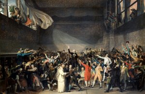 O juramento do campo de ténis, 20 de junho de 1789 de Jacques Louis David