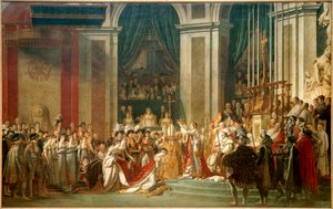 Consagração do Imperador Napoleão I e Coroação da Imperatriz Josefina de Jacques Louis David