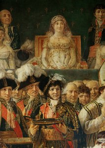 A coroação de Napoleão I pelo Papa Pio VII na Catedral de Notre-Dame de Paris ... de Jacques Louis David