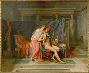 O amor de Paris e Helena ... de Jacques Louis David